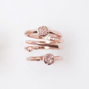 Kendra Scott Rose Gold Ring Set
